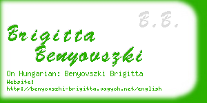 brigitta benyovszki business card